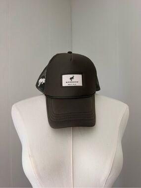 Bronco Built Wild Men's Olive Mesh-Back Trucker Hat